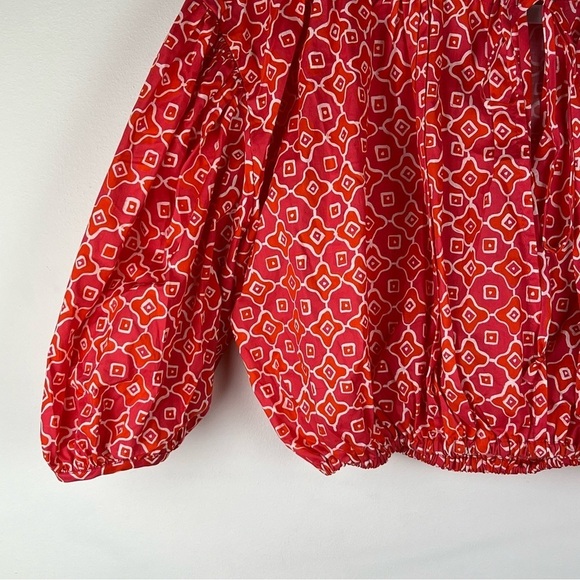 Ciao Lucia | Cottagecore Peasant Cowgirl Cropped Peasant Top | S - Picture 5 of 11